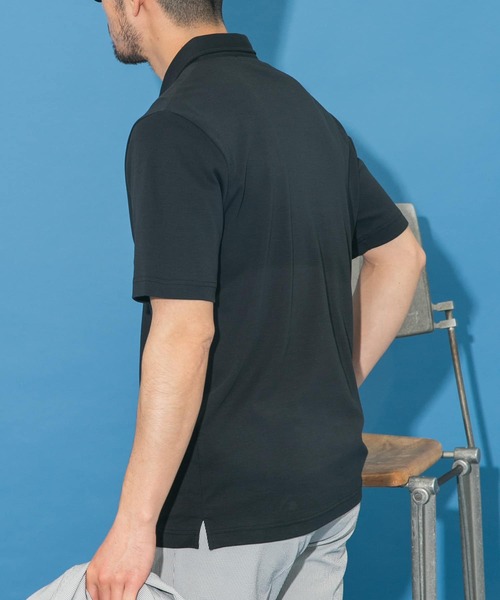 URBAN RESEARCH ROSSO MEN(アーバンリサーチロッソメン)の「『XLサイズあり』『UR TECH』防汚加工 スタンダード半袖ポロシャツ(ポロシャツ・メンズ・ネイビー/ホワイト/ブラック/グレー・SMALL/MEDIUM/LARGE/X-LARGE)」の10枚目の写真