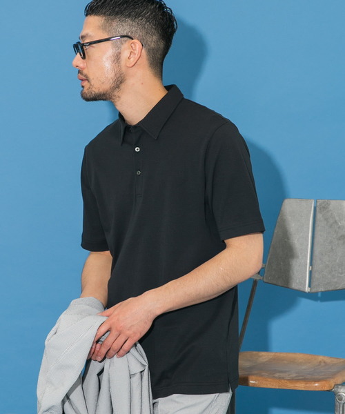 URBAN RESEARCH ROSSO MEN(アーバンリサーチロッソメン)の「『XLサイズあり』『UR TECH』防汚加工 スタンダード半袖ポロシャツ(ポロシャツ・メンズ・ネイビー/ホワイト/ブラック/グレー・SMALL/MEDIUM/LARGE/X-LARGE)」の12枚目の写真