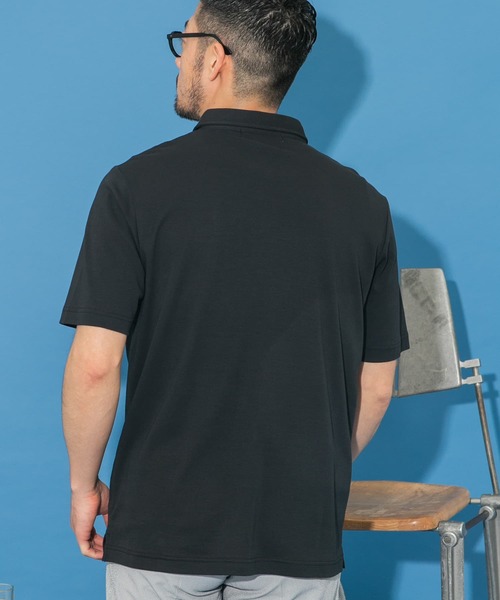 URBAN RESEARCH ROSSO MEN(アーバンリサーチロッソメン)の「『XLサイズあり』『UR TECH』防汚加工 スタンダード半袖ポロシャツ(ポロシャツ・メンズ・ネイビー/ホワイト/ブラック/グレー・SMALL/MEDIUM/LARGE/X-LARGE)」の13枚目の写真