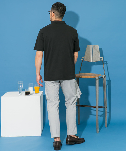URBAN RESEARCH ROSSO MEN(アーバンリサーチロッソメン)の「『XLサイズあり』『UR TECH』防汚加工 スタンダード半袖ポロシャツ(ポロシャツ・メンズ・ネイビー/ホワイト/ブラック/グレー・SMALL/MEDIUM/LARGE/X-LARGE)」の19枚目の写真