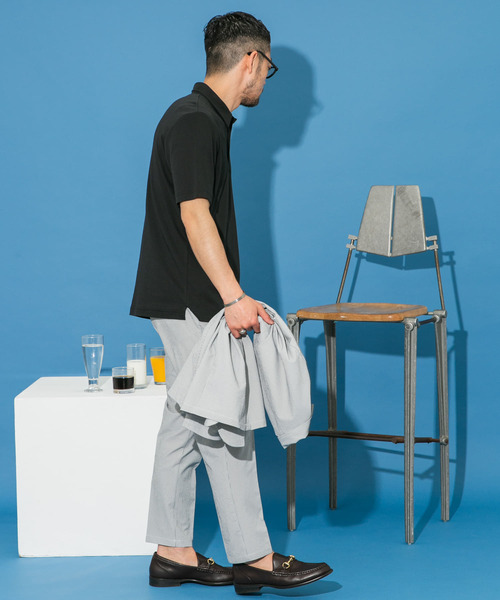 URBAN RESEARCH ROSSO MEN(アーバンリサーチロッソメン)の「『XLサイズあり』『UR TECH』防汚加工 スタンダード半袖ポロシャツ(ポロシャツ・メンズ・ネイビー/ホワイト/ブラック/グレー・SMALL/MEDIUM/LARGE/X-LARGE)」の20枚目の写真