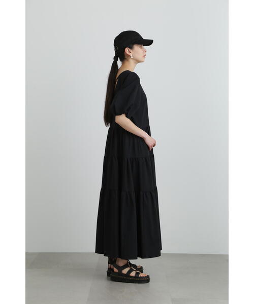 JILL STUART（ジルスチュアート）の「◆リネンタイプライターギャザーワンピース（ワンピース・レディース・ブラック/オレンジ・4/2）」の22枚目の写真