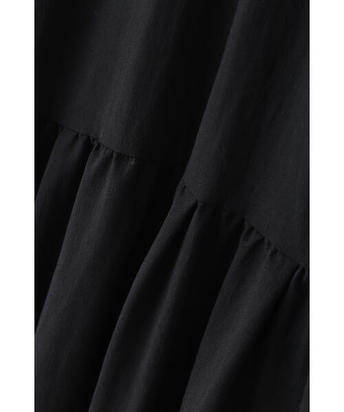 JILL STUART（ジルスチュアート）の「◆リネンタイプライターギャザーワンピース（ワンピース・レディース・ブラック/オレンジ・4/2）」の21枚目の写真