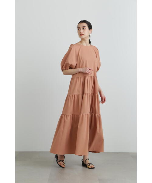 JILL STUART（ジルスチュアート）の「◆リネンタイプライターギャザーワンピース（ワンピース・レディース・ブラック/オレンジ・4/2）」の18枚目の写真