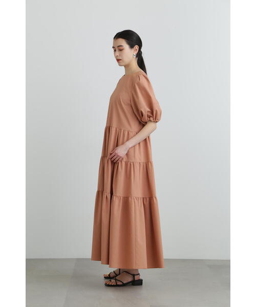 JILL STUART（ジルスチュアート）の「◆リネンタイプライターギャザーワンピース（ワンピース・レディース・ブラック/オレンジ・4/2）」の16枚目の写真