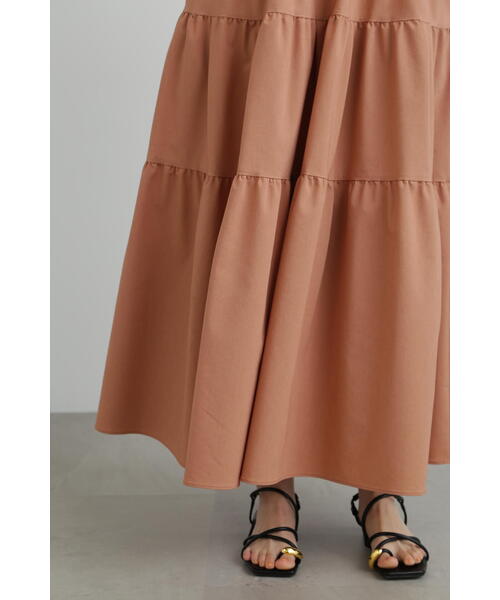 JILL STUART（ジルスチュアート）の「◆リネンタイプライターギャザーワンピース（ワンピース・レディース・ブラック/オレンジ・4/2）」の10枚目の写真