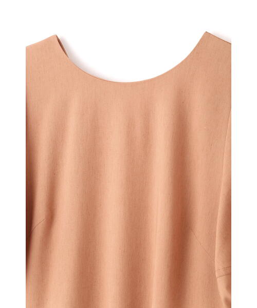 JILL STUART（ジルスチュアート）の「◆リネンタイプライターギャザーワンピース（ワンピース・レディース・ブラック/オレンジ・4/2）」の8枚目の写真