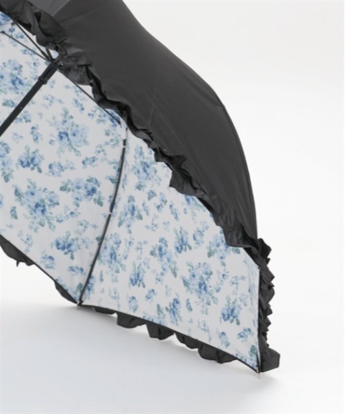 axes femme（アクシーズファム）の「ローズブーケ柄晴雨兼用長傘（長傘・レディース・キナリ/ブラック・FREE）」の16枚目の写真