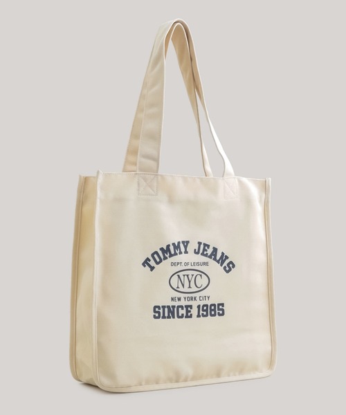 TOMMY HILFIGER(トミーヒルフィガー)の「キャンバスバッグ(トートバッグ・メンズ・オフホワイト/ネイビー・FREE)」の7枚目の写真