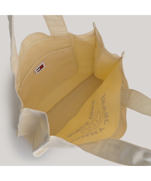 TOMMY HILFIGER(トミーヒルフィガー)の「キャンバスバッグ(トートバッグ・メンズ・オフホワイト/ネイビー・FREE)」の5枚目の写真