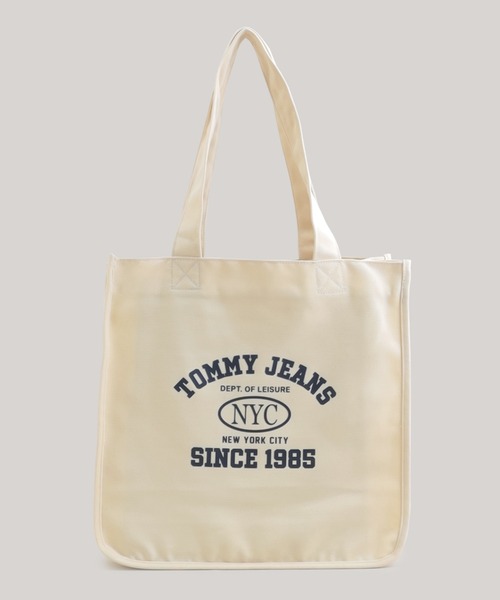 TOMMY HILFIGER(トミーヒルフィガー)の「キャンバスバッグ(トートバッグ・メンズ・オフホワイト/ネイビー・FREE)」の10枚目の写真