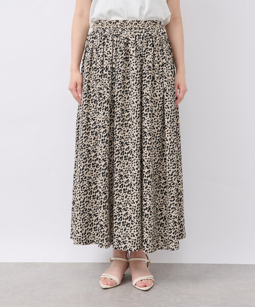 un dix cors(アンディコール)の「レオパードフレアスカート(スカート・レディース・アイボリー/ブラック・FREE)」の9枚目の写真