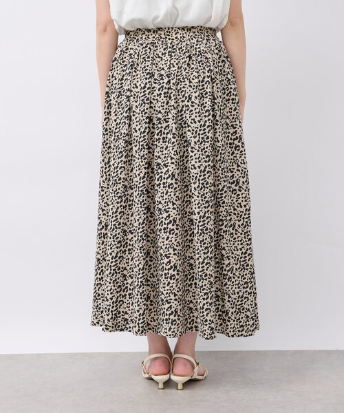 un dix cors(アンディコール)の「レオパードフレアスカート(スカート・レディース・アイボリー/ブラック・FREE)」の11枚目の写真