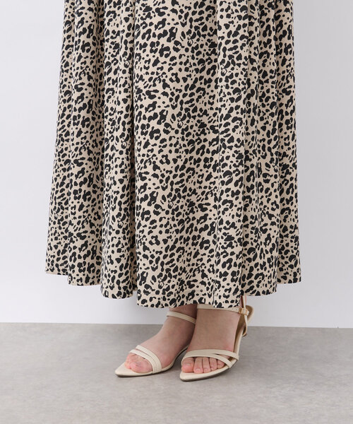 un dix cors(アンディコール)の「レオパードフレアスカート(スカート・レディース・アイボリー/ブラック・FREE)」の13枚目の写真