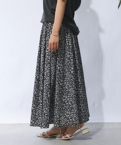 un dix cors(アンディコール)の「レオパードフレアスカート(スカート・レディース・アイボリー/ブラック・FREE)」の16枚目の写真