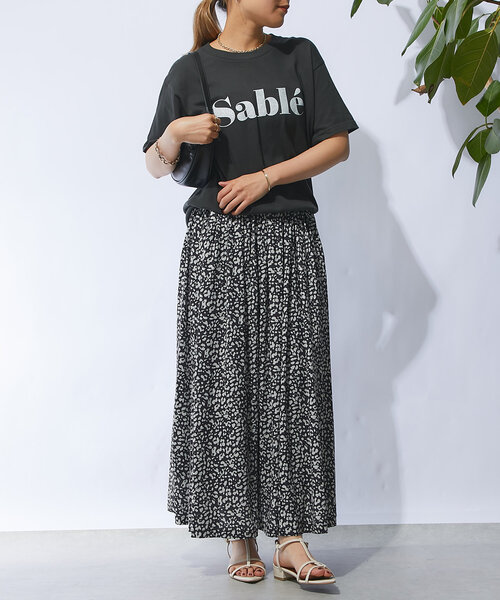 un dix cors(アンディコール)の「レオパードフレアスカート(スカート・レディース・アイボリー/ブラック・FREE)」の19枚目の写真