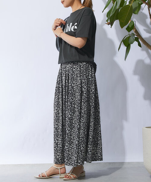 un dix cors(アンディコール)の「レオパードフレアスカート(スカート・レディース・アイボリー/ブラック・FREE)」の20枚目の写真
