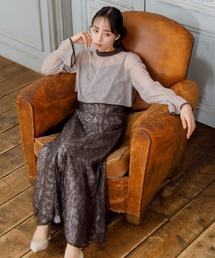 【formforma限定】シアーボレロ×レースキャミワンピース/結婚式/パーティー/クルージング/発表会