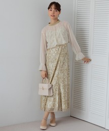 form forma | 【formforma限定】シアーボレロ×レースキャミワンピース/結婚式/パーティー/クルージング/発表会(ドレス)