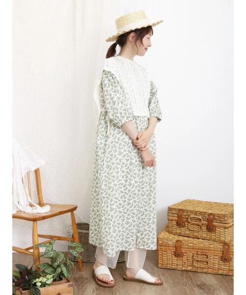 Samansa Mos2（サマンサ モスモス）の「裾ドットチュールレギンス（ソックス/靴下・レディース・ブラック/キナリ・F）」の4枚目の写真