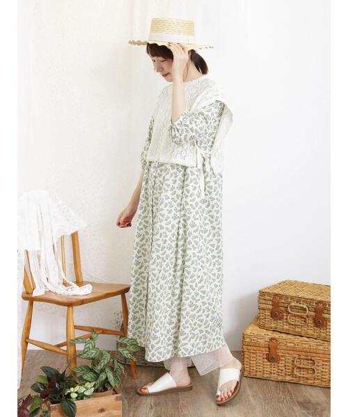 Samansa Mos2（サマンサ モスモス）の「裾ドットチュールレギンス（ソックス/靴下・レディース・ブラック/キナリ・F）」の5枚目の写真