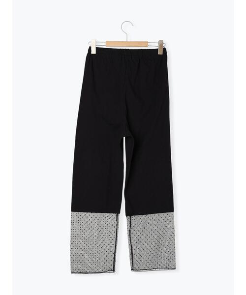 Samansa Mos2（サマンサ モスモス）の「裾ドットチュールレギンス（ソックス/靴下・レディース・ブラック/キナリ・F）」の15枚目の写真