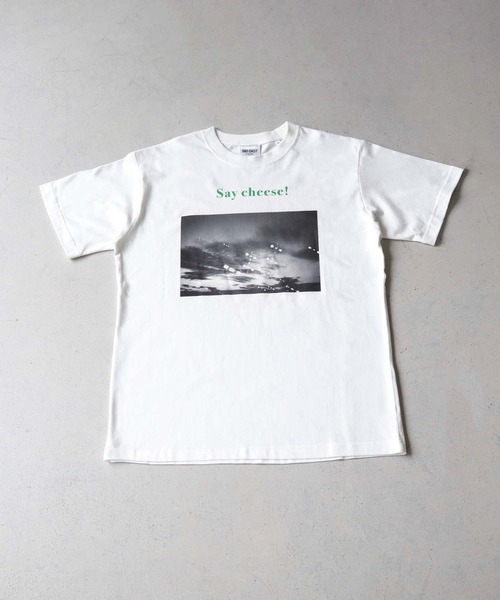 UNIT CHEST（ユニットチェスト）の「【UNIT CHEST】unique unisex T-shirt　Say Cheese！ by相武えつ子（Tシャツ/カットソー・メンズ・ホワイト/ホワイト系その他・L/M/S）」の14枚目の写真