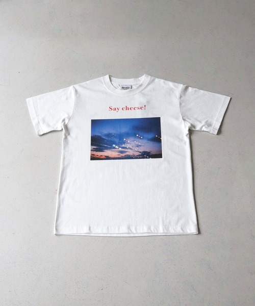 UNIT CHEST（ユニットチェスト）の「【UNIT CHEST】unique unisex T-shirt　Say Cheese！ by相武えつ子（Tシャツ/カットソー・メンズ・ホワイト/ホワイト系その他・L/M/S）」の13枚目の写真