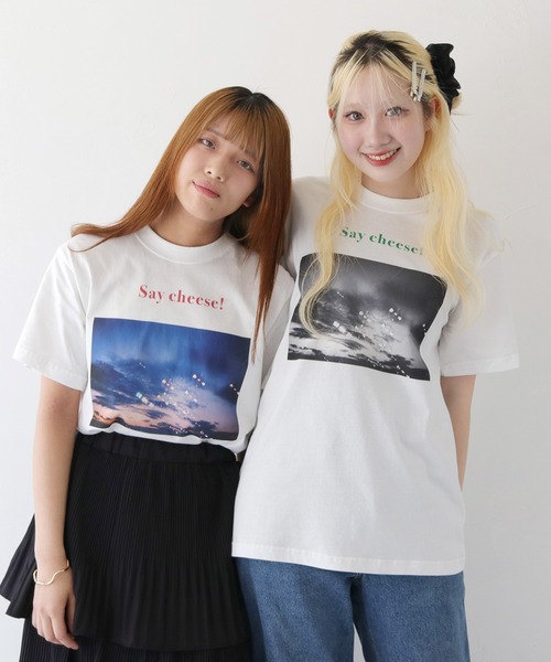 UNIT CHEST（ユニットチェスト）の「【UNIT CHEST】unique unisex T-shirt　Say Cheese！ by相武えつ子（Tシャツ/カットソー・メンズ・ホワイト/ホワイト系その他・L/M/S）」の15枚目の写真