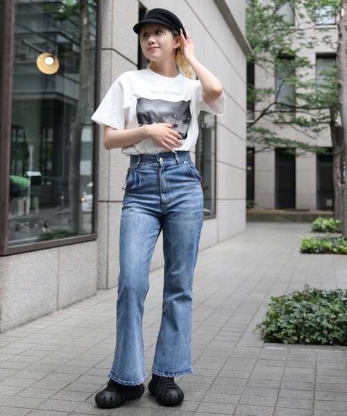 UNIT CHEST（ユニットチェスト）の「【UNIT CHEST】unique unisex T-shirt　Say Cheese！ by相武えつ子（Tシャツ/カットソー・メンズ・ホワイト/ホワイト系その他・L/M/S）」の19枚目の写真