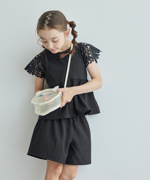 ROPE' PICNIC(ロペピクニック)の「【KIDS】ビスチェ×ショートパンツセット/リンクコーデ(その他パンツ・キッズ・ブラック/キナリ・L/M/S)」の7枚目の写真
