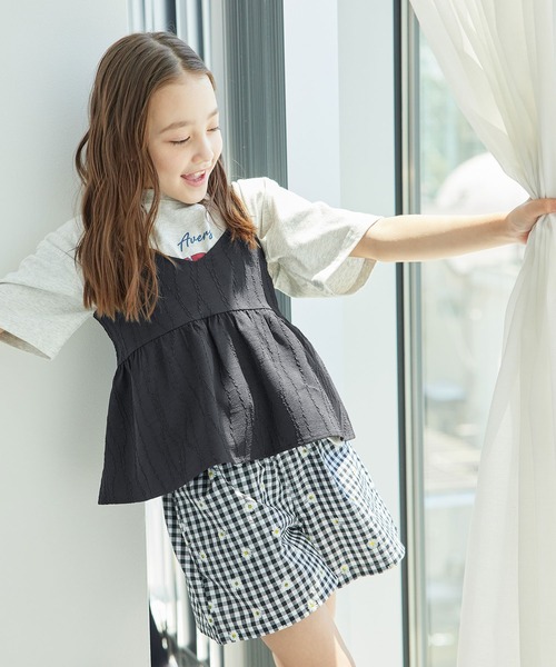 ROPE' PICNIC(ロペピクニック)の「【KIDS】ビスチェ×ショートパンツセット/リンクコーデ(その他パンツ・キッズ・ブラック/キナリ・L/M/S)」の8枚目の写真