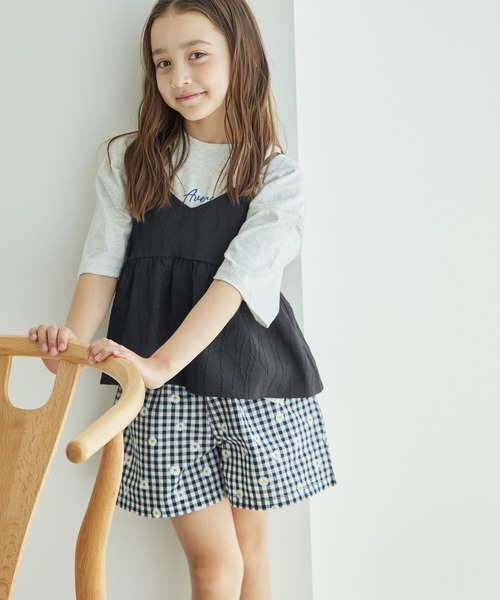 ROPE' PICNIC(ロペピクニック)の「【KIDS】ビスチェ×ショートパンツセット/リンクコーデ(その他パンツ・キッズ・ブラック/キナリ・L/M/S)」の10枚目の写真