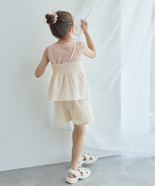 ROPE' PICNIC(ロペピクニック)の「【KIDS】ビスチェ×ショートパンツセット/リンクコーデ(その他パンツ・キッズ・ブラック/キナリ・L/M/S)」の16枚目の写真