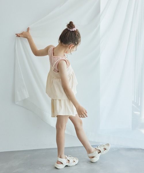 ROPE' PICNIC(ロペピクニック)の「【KIDS】ビスチェ×ショートパンツセット/リンクコーデ(その他パンツ・キッズ・ブラック/キナリ・L/M/S)」の17枚目の写真