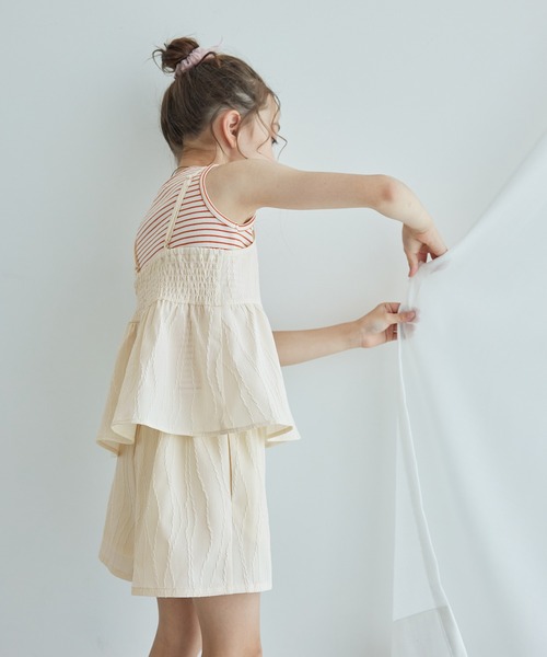 ROPE' PICNIC(ロペピクニック)の「【KIDS】ビスチェ×ショートパンツセット/リンクコーデ(その他パンツ・キッズ・ブラック/キナリ・L/M/S)」の19枚目の写真