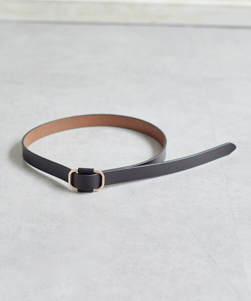Thevon（ゼボン）の「本革スクエアバックルベルト（ベルト・レディース・ブラック/ダークブラウン・FREE）」の7枚目の写真