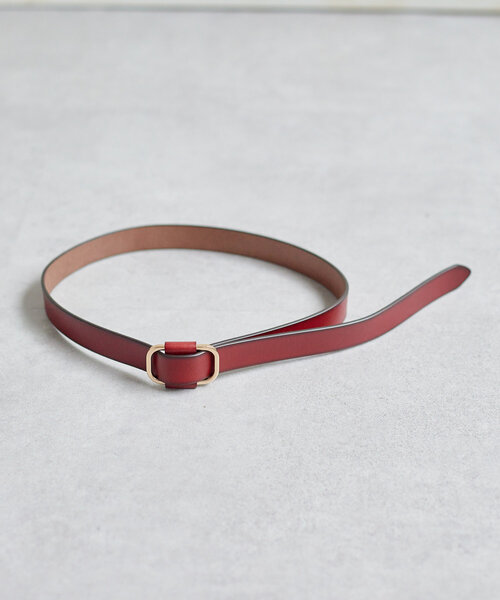 Thevon（ゼボン）の「本革スクエアバックルベルト（ベルト・レディース・ブラック/ダークブラウン・FREE）」の10枚目の写真