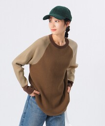 BEAMS BOY | 14ゲージ ワッフル クルーネック ニット(ニット/セーター)