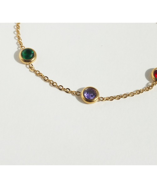 abaskdesign(アバスクデザイン)の「金属アレルギー対応 マルチカラーブレスレット(ブレスレット・レディース・マルチ・FREE)」の6枚目の写真