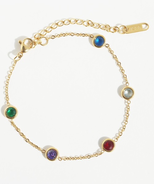 abaskdesign(アバスクデザイン)の「金属アレルギー対応 マルチカラーブレスレット(ブレスレット・レディース・マルチ・FREE)」の7枚目の写真