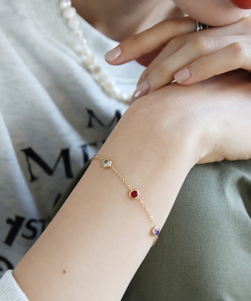 abaskdesign(アバスクデザイン)の「金属アレルギー対応 マルチカラーブレスレット(ブレスレット・レディース・マルチ・FREE)」の8枚目の写真