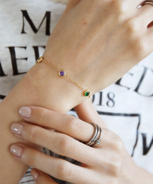 abaskdesign(アバスクデザイン)の「金属アレルギー対応 マルチカラーブレスレット(ブレスレット・レディース・マルチ・FREE)」の11枚目の写真