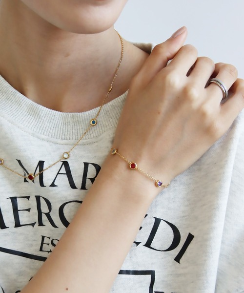 abaskdesign(アバスクデザイン)の「金属アレルギー対応 マルチカラーブレスレット(ブレスレット・レディース・マルチ・FREE)」の12枚目の写真