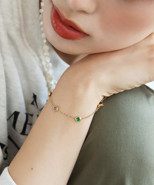 abaskdesign(アバスクデザイン)の「金属アレルギー対応 マルチカラーブレスレット(ブレスレット・レディース・マルチ・FREE)」の13枚目の写真