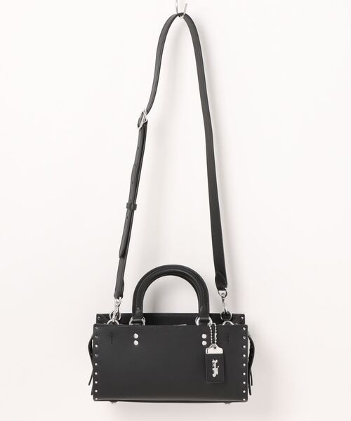 美品✨コーチ ローグ26 リベット 3way ショルダーバッグ レザー ブラック COACH（コーチ）の「ローグ バッグ 26・リベット（ショルダーバッグ