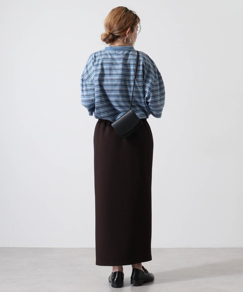GERRY(ジェリー)の「GERRY ワンポイント刺繍 ボーダー 半袖 Tシャツ(Tシャツ/カットソー・メンズ・サックスブルー/ホワイト/ネイビー・L/M/LL)」の18枚目の写真