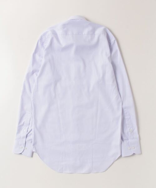 Perfect Suit FActory(パーフェクトスーツファクトリー)の「【形態安定】長袖ワイシャツ カラーシャンブレー【クラシコ】ラベンダー(ビジネスシャツ・メンズ・ラベンダー・首回り37cm-裄丈80cm/首回り39cm-裄丈82cm/首回り41cm-裄丈84cm/首回り43cm-裄丈86cm)」の5枚目の写真