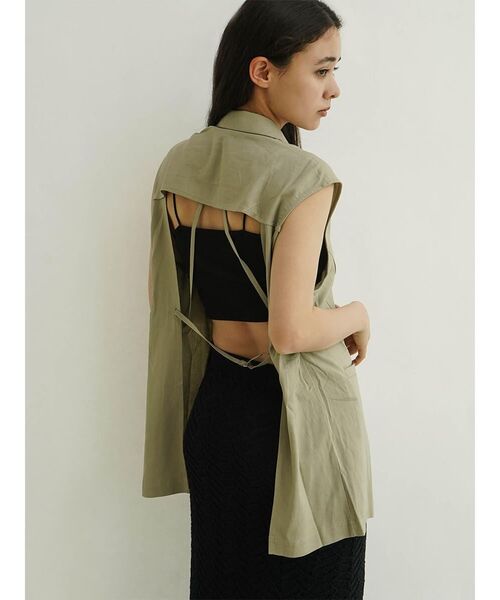 【セール】Back open gilet（ベスト）｜FIKA.（フィーカ）