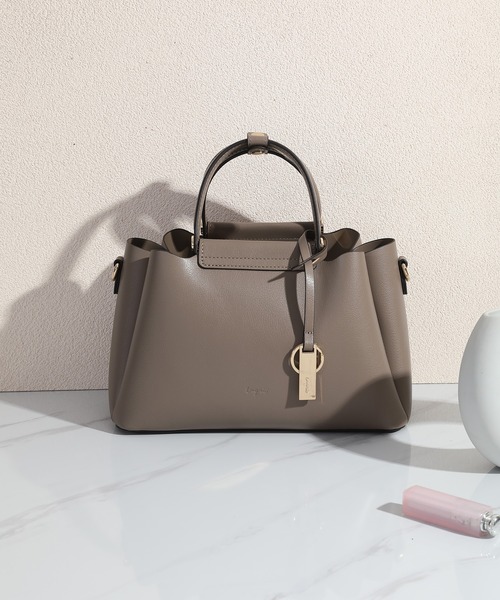 Ungrid（アングリッド）の「【Ungrid/アングリッド】キーチャーム付　軽量両アオリポケット2WAYバッグ（ハンドバッグ・レディース・アイボリー/グレイッシュベージュ/ブラック/ブラウン・FREE）」の19枚目の写真